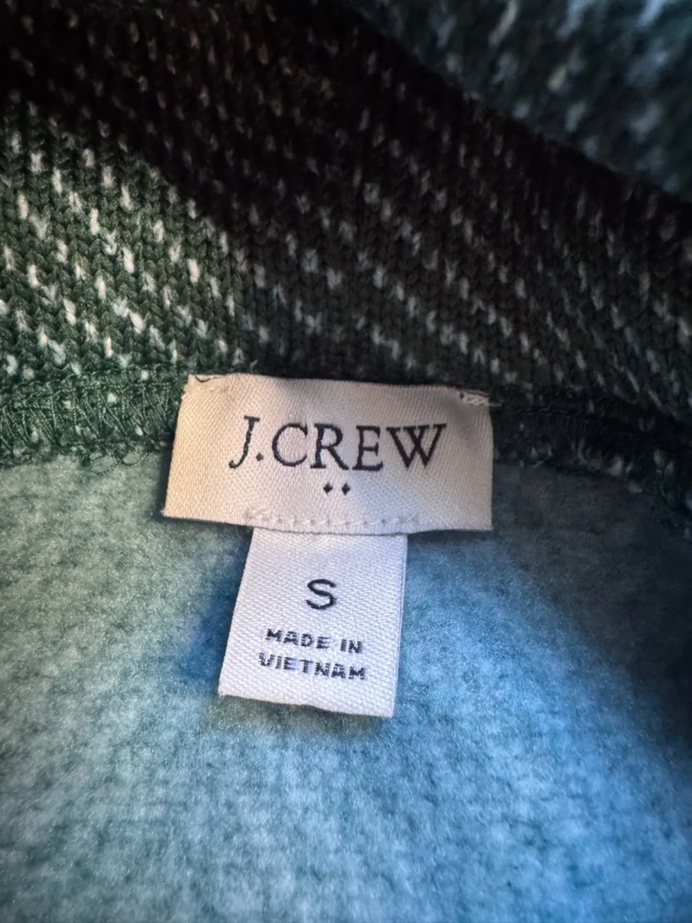 J. Crew Funnel Neck Herringbone Pullover